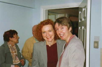 Julia with her working partner and friend, Ruth Dixon