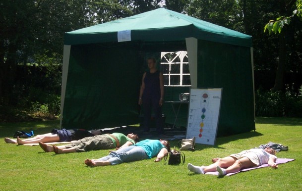 Yoga in the sunshine