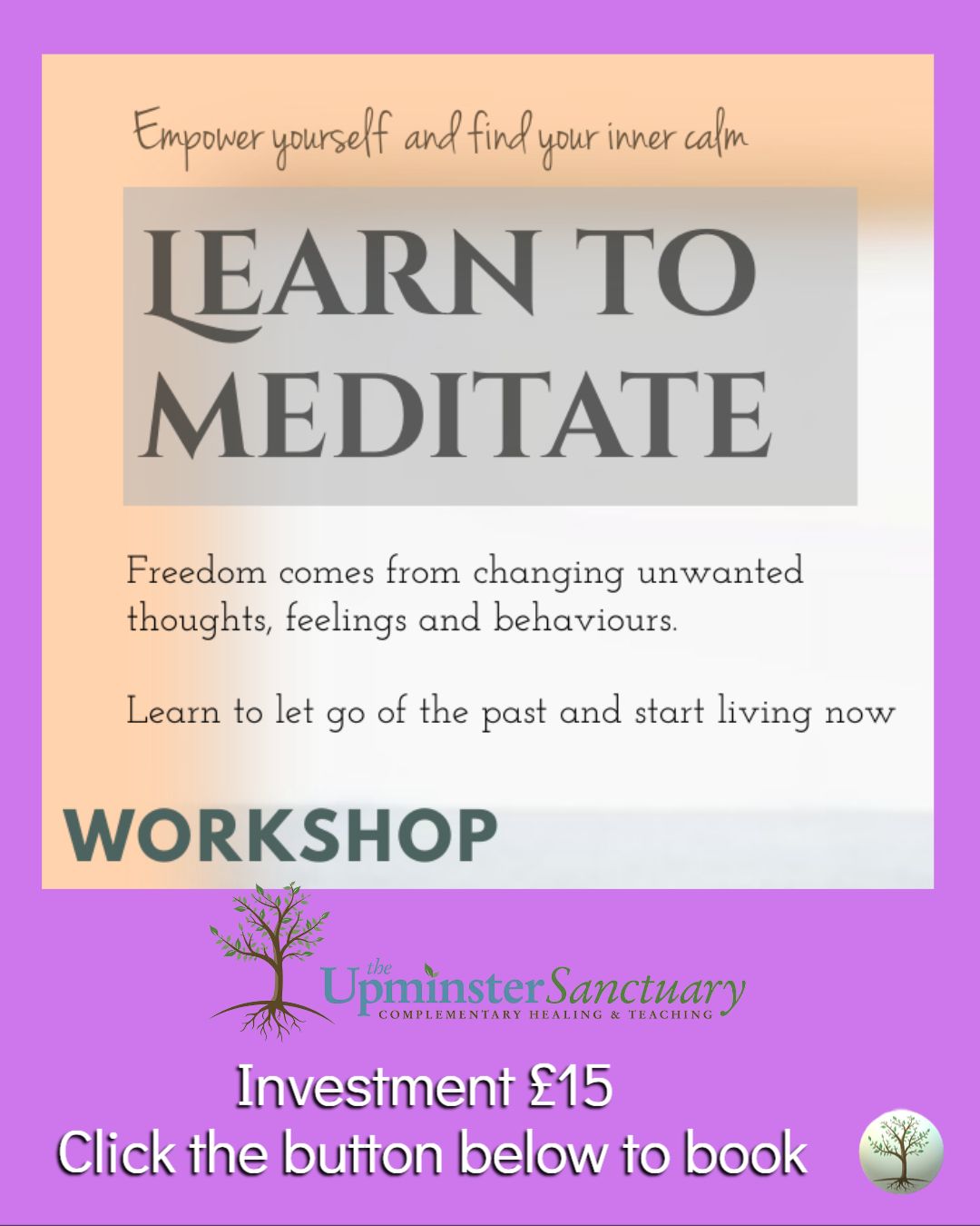 Learn to meditate at Upminster Sanctuary