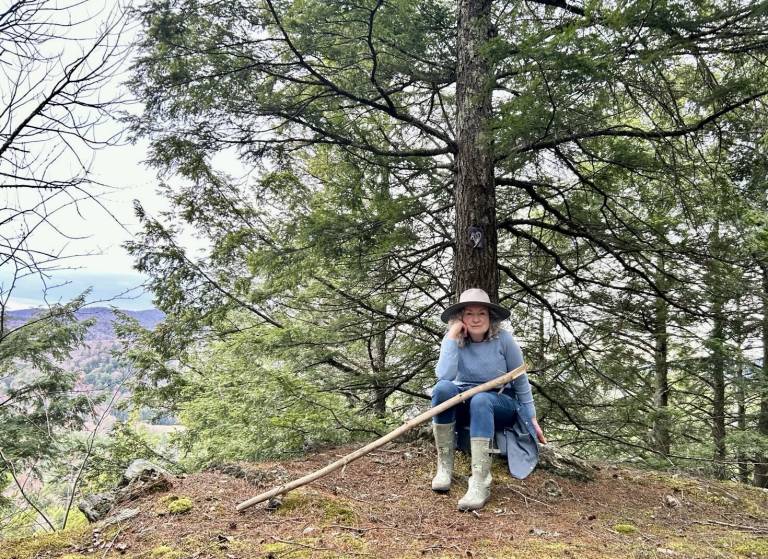 Julia in the Wild Church gardens of the Upminster Sanctuary