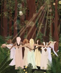 Luna Renewal circle Art by Tarn Ellis